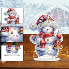 Load image into Gallery viewer, Christmas Acrylic Winter Snowman Diamond Painting Desktop Decor for Office Decor
