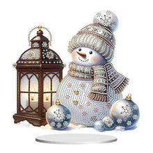 Load image into Gallery viewer, Christmas Acrylic Winter Snowman Diamond Painting Desktop Decor for Office Decor
