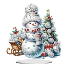 Load image into Gallery viewer, Christmas Acrylic Winter Snowman Diamond Painting Desktop Decor for Office Decor
