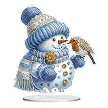 Load image into Gallery viewer, Christmas Acrylic Winter Snowman Diamond Painting Desktop Decor for Office Decor
