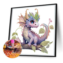 Load image into Gallery viewer, Purple Dragon 30X30CM(Canvas) Partial Special Shaped Drill Diamond Painting
