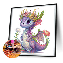 Load image into Gallery viewer, Dazzling Purple Dragon 30X30CM(Canvas) Partial Special Shaped Drill Diamond Painting
