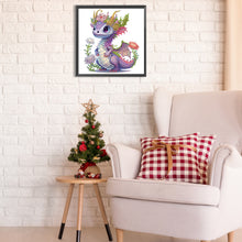 Load image into Gallery viewer, Dazzling Purple Dragon 30X30CM(Canvas) Partial Special Shaped Drill Diamond Painting
