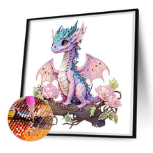 Load image into Gallery viewer, Pink Dragon 30*30CM(Canvas) Partial Special Shaped Drill Diamond Painting
