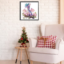 Load image into Gallery viewer, Pink Dragon 30*30CM(Canvas) Partial Special Shaped Drill Diamond Painting
