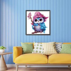 Magic Owl 30X30CM(Canvas) Partial Special Shaped Drill Diamond Painting