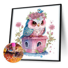Load image into Gallery viewer, Serious Owl 30X30CM(Canvas) Partial Special Shaped Drill Diamond Painting
