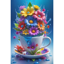 Load image into Gallery viewer, Cup Flowers 40*60CM(Canvas) Full Round Drill Diamond Painting
