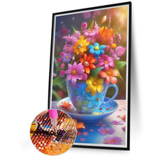 Load image into Gallery viewer, Cup Flowers 40*60CM(Canvas) Full Round Drill Diamond Painting
