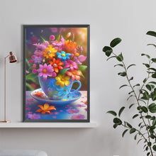 Load image into Gallery viewer, Cup Flowers 40*60CM(Canvas) Full Round Drill Diamond Painting
