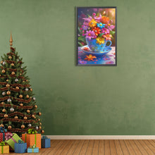 Load image into Gallery viewer, Cup Flowers 40*60CM(Canvas) Full Round Drill Diamond Painting
