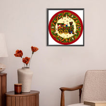 Load image into Gallery viewer, Christmas Wreath 30*30CM(Canvas) Full Round Drill Diamond Painting
