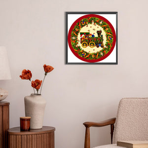 Christmas Wreath 30*30CM(Canvas) Full Round Drill Diamond Painting