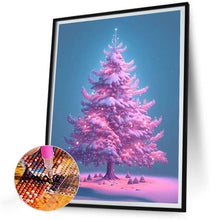 Load image into Gallery viewer, Purple Light Christmas Tree 30*40CM(Canvas) Full Round Drill Diamond Painting
