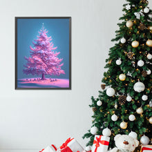 Load image into Gallery viewer, Purple Light Christmas Tree 30*40CM(Canvas) Full Round Drill Diamond Painting
