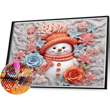 Load image into Gallery viewer, Snowman 40*35CM(Canvas) Full Round Drill Diamond Painting
