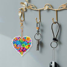 Load image into Gallery viewer, 6 PCS Double Sided Special Shape Diamond Painting Keychain (Multicoloured Love)
