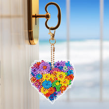 Load image into Gallery viewer, 6 PCS Double Sided Special Shape Diamond Painting Keychain (Multicoloured Love)
