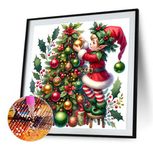 Load image into Gallery viewer, Christmas Tree And Little Doll 30*30CM(Picture) Full AB Round Drill Diamond Painting
