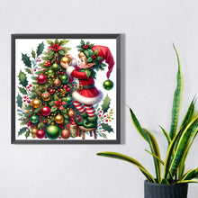 Load image into Gallery viewer, Christmas Tree And Little Doll 30*30CM(Picture) Full AB Round Drill Diamond Painting
