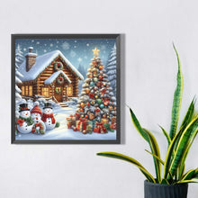 Load image into Gallery viewer, Full Of Diamonds Christmas Snow Scene 35X35CM(Canvas) Full AB Round Drill Diamond Painting
