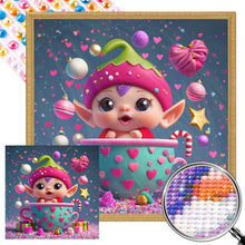 Load image into Gallery viewer, Full Of Diamonds Christmas Doll 35X35CM(Canvas) Full AB Round Drill Diamond Painting
