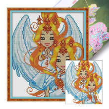 Load image into Gallery viewer, Joy Sunday Twelve Zodiac Signs: Gemini (26*28CM) 14CT Stamped Cross Stitch
