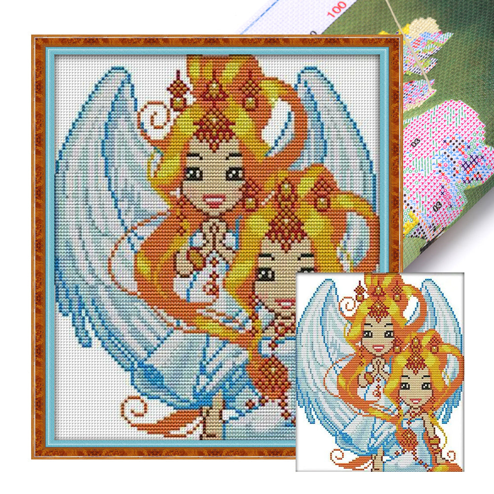 Joy Sunday Twelve Zodiac Signs: Gemini (26*28CM) 14CT Stamped Cross Stitch