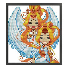 Load image into Gallery viewer, Joy Sunday Twelve Zodiac Signs: Gemini (26*28CM) 14CT Stamped Cross Stitch
