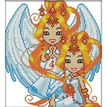 Load image into Gallery viewer, Joy Sunday Twelve Zodiac Signs: Gemini (26*28CM) 14CT Stamped Cross Stitch
