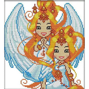 Joy Sunday Twelve Zodiac Signs: Gemini (26*28CM) 14CT Stamped Cross Stitch