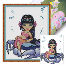 Load image into Gallery viewer, Joy Sunday Twelve Zodiac Signs: Cancer (25*29CM) 14CT Stamped Cross Stitch
