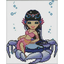 Load image into Gallery viewer, Joy Sunday Twelve Zodiac Signs: Cancer (25*29CM) 14CT Stamped Cross Stitch
