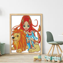 Load image into Gallery viewer, Joy Sunday Twelve Zodiac Signs Leo (23*27CM) 14CT Stamped Cross Stitch
