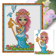 Load image into Gallery viewer, Joy Sunday Zodiac Signs Virgo (22*26CM) 14CT Stamped Cross Stitch
