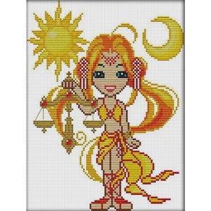 Joy Sunday Libra The Twelve Zodiac Signs (22*29CM) 14CT Stamped Cross Stitch