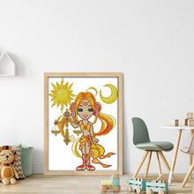 Load image into Gallery viewer, Joy Sunday Libra The Twelve Zodiac Signs (22*29CM) 14CT Stamped Cross Stitch
