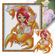 Load image into Gallery viewer, Joy Sunday Twelve Zodiac Signs: Capricorn (25*29CM) 14CT Stamped Cross Stitch
