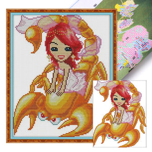 Joy Sunday Twelve Zodiac Signs: Capricorn (25*29CM) 14CT Stamped Cross Stitch