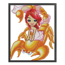 Load image into Gallery viewer, Joy Sunday Twelve Zodiac Signs: Capricorn (25*29CM) 14CT Stamped Cross Stitch
