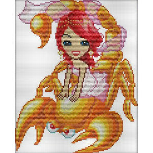 Joy Sunday Twelve Zodiac Signs: Capricorn (25*29CM) 14CT Stamped Cross Stitch