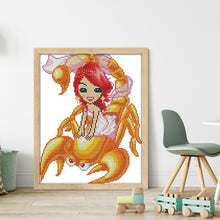 Load image into Gallery viewer, Joy Sunday Twelve Zodiac Signs: Capricorn (25*29CM) 14CT Stamped Cross Stitch
