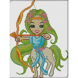 Joy Sunday Sagittarius Of The Twelve Zodiac Signs (21*28CM) 14CT Stamped Cross Stitch