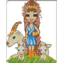 Load image into Gallery viewer, Joy Sunday Twelve Zodiac Signs: Capricorn (22*26CM) 14CT Stamped Cross Stitch
