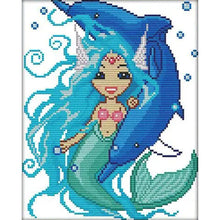 Load image into Gallery viewer, Joy Sunday Twelve Zodiac Signs: Pisces (25*29CM) 14CT Stamped Cross Stitch
