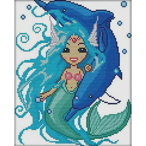 Joy Sunday Twelve Zodiac Signs: Pisces (25*29CM) 14CT Stamped Cross Stitch