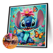 Load image into Gallery viewer, Stitch And The Butterfly 30*30CM(Canvas) Full Round Drill Diamond Painting
