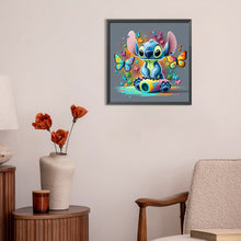 Load image into Gallery viewer, Stitch And The Butterfly 30*30CM(Canvas) Full Round Drill Diamond Painting
