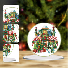 Load image into Gallery viewer, Christmas Snow Room Round Diamond Painting Tabletop Ornament for Office Decor
