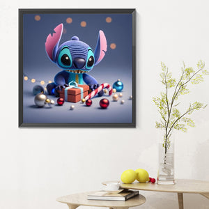 Stitch And Christmas Gifts 30*30CM(Canvas) Full Round Drill Diamond Painting